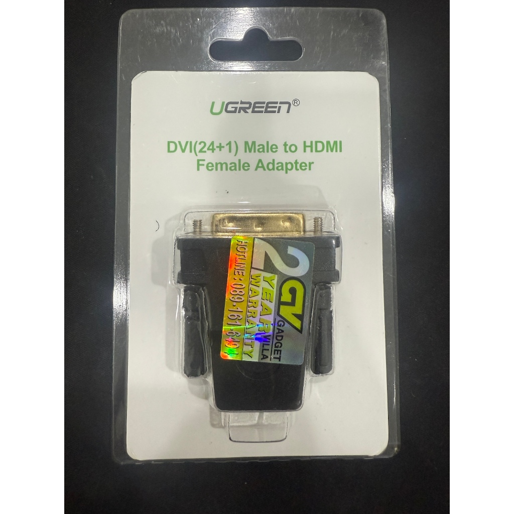 UGREEN DVI 24+1 to HDMI FEMALE รุ่น 20124 อแดปเตอร์ DVI 24+1 to HDMI หรือกลับทาง HDMI to DVI 24+1 ต่