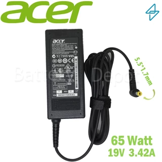 Acer Adapter ของแท้ 19V/3.42A 65W หัวขนาด 5.5*1.7mm สายชาร์จ เอเซอร์ อะแดปเตอร์, สายชาร์จ Acer