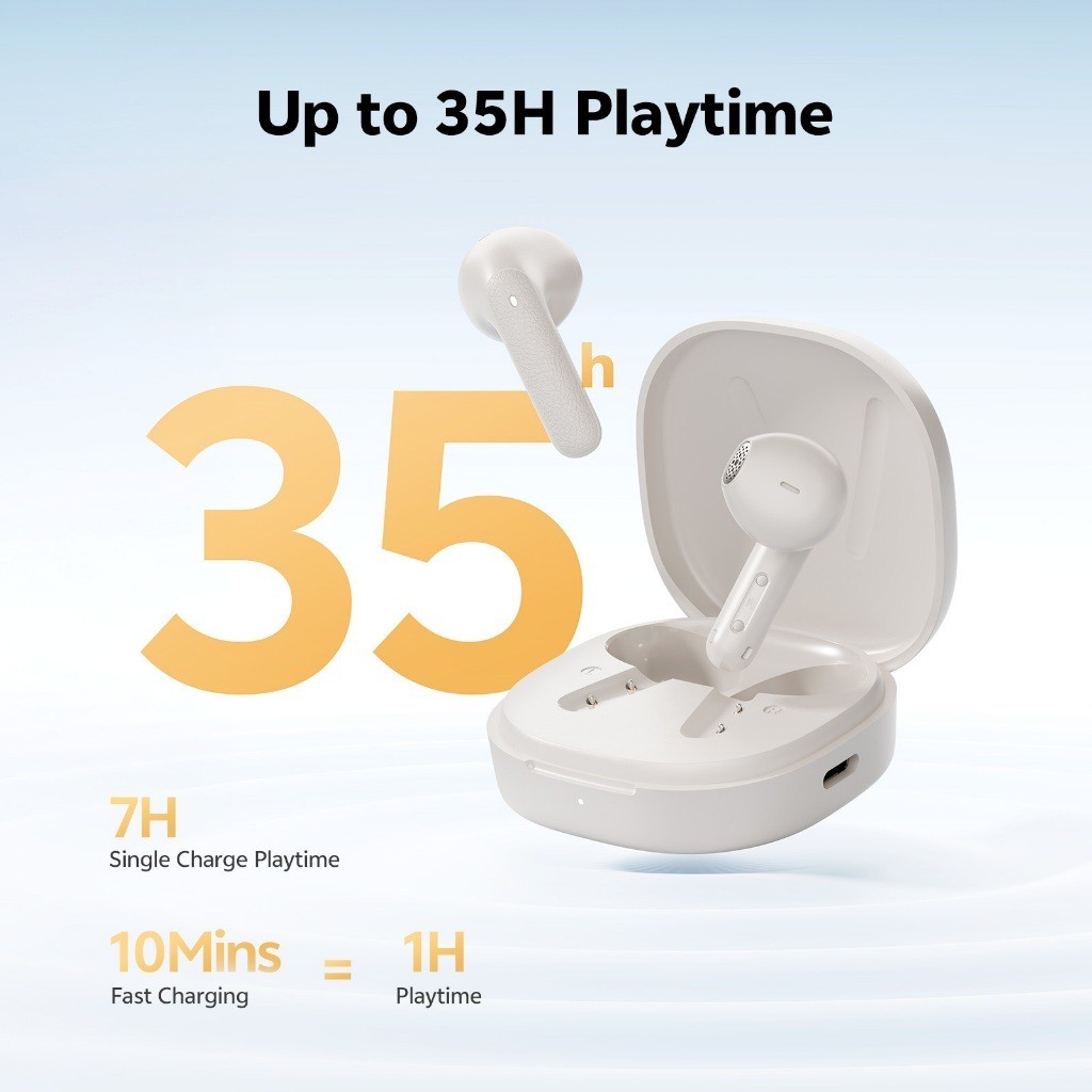 QCY Air Semi In-Ear Truly Wireless Earbuds หูฟังไร้สายบลูทูธ กันน้ำระดับ IPX4 Bluetooth 5.4 iOS/Android ใช้ได้iPhone