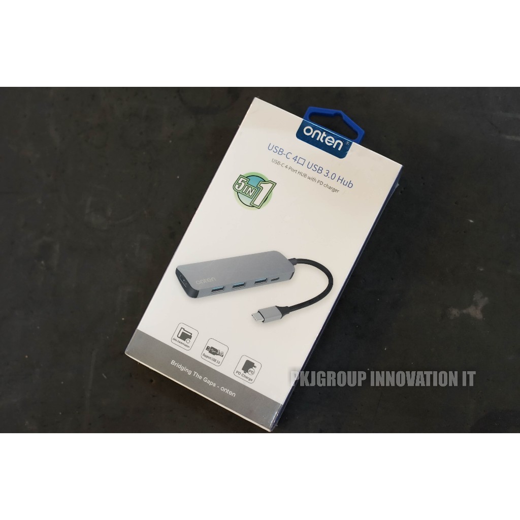 Onten USB Hub ของใหม่ 4 Port USB HUB V.3.0 onten (OTN9602) Black Type-C