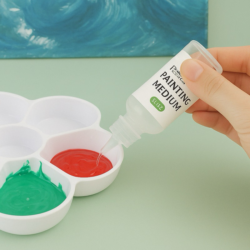 น้ำยาผสมสีอะคริลิค ขนาดปริมาณ35มล. สำหรับสีเหนียว สีหนืด หรือสีแห้ง - รูปที่ 2