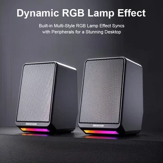 MeeGoo สำหรับคอมพิวเตอร์ เสียงสเตอริโอ 3D ที่มีเสียงใหญ่และเบสหนัก พร้อมไฟ LED RGB มีสีสัน