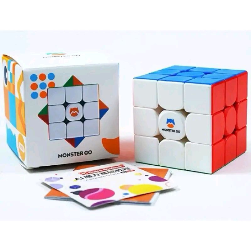 รูบิค 3*3 รูบิคแม่เหล็ก ลื่นๆ ของเล่นเสริมพัฒนาการ Monster go edu