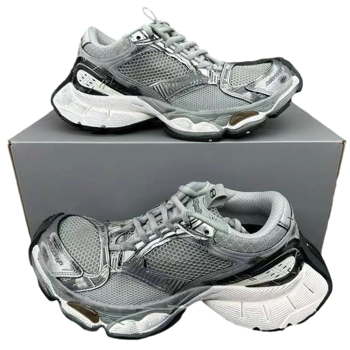 Balenciaga Stapler Collection Retro casual sports running shoes Unisex 1011