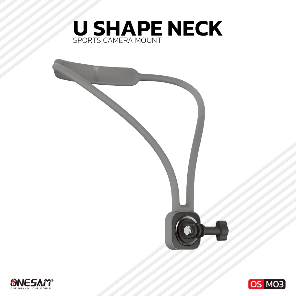 ที่ยึดกล้องเล็กแบบสายคล้องคอ ONESAMรุ่นOS-M03 U Shape Neck Sports Camera Mountของแท้100%รับประกัน1ปี