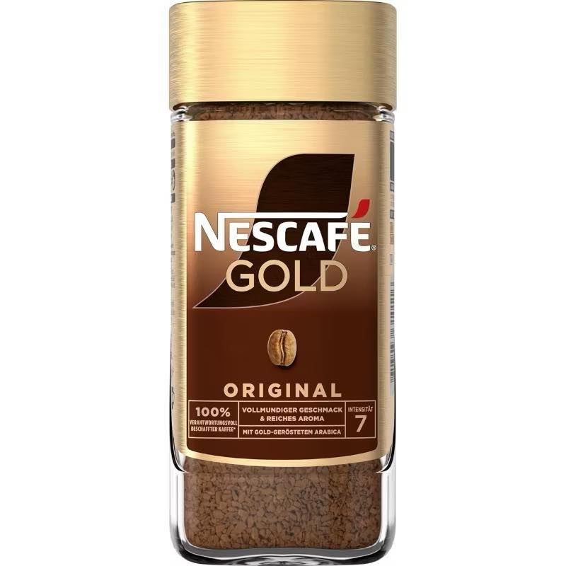 Nescafe Gold Original เนสกาแฟ โกลด์ ออริจินัล ความเข้มข้นระดับ7 ขวดใหญ่ขนาด200กรัม นำเข้าจากเยอรมัน
