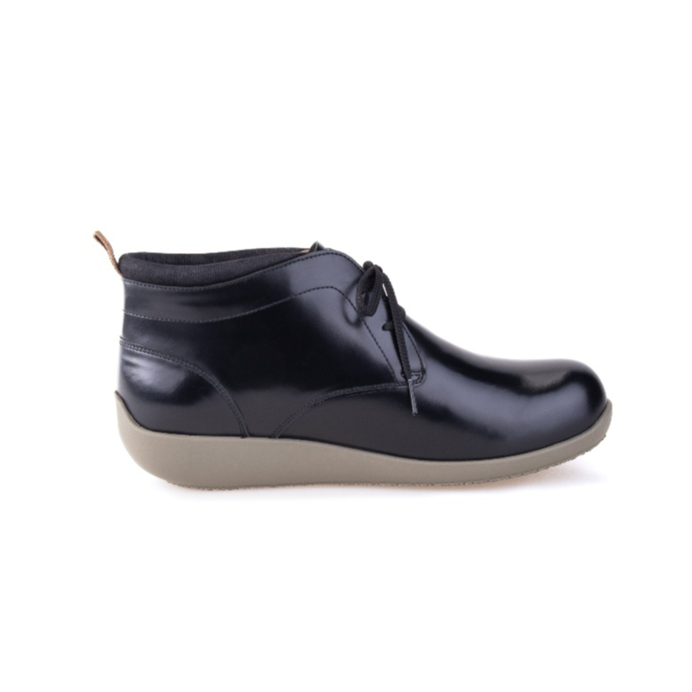 Dortmuend Chukka Boots JS881 093-000 Gloss Black รองเท้าสุขภาพ สำหรับผู้ที่ยืนและเดินนาน