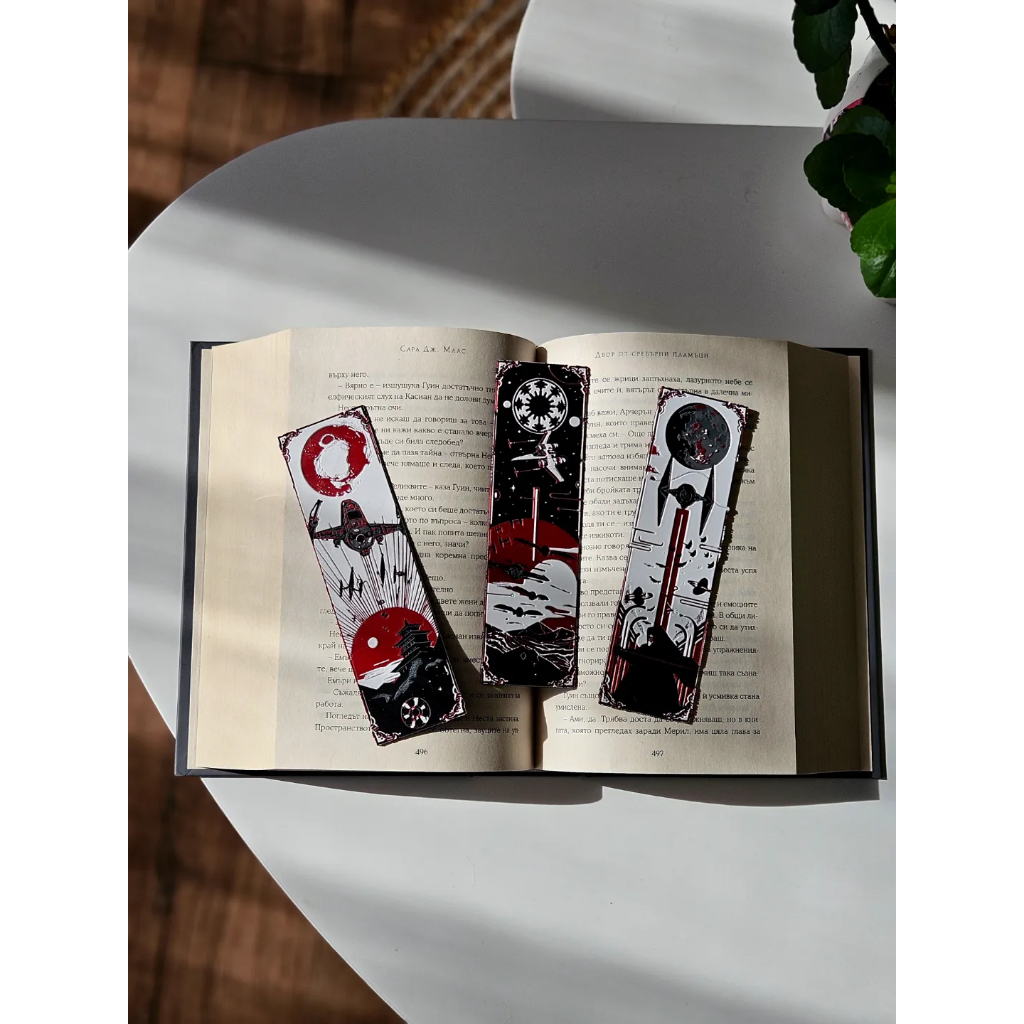 ที่คั่นหนังสือ 3D แบบแข็ง Bookmark inspired by Starwar ทำมาจากวัสดุ PLA