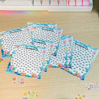 สติ๊กเกอร์ตารางออมเงิน แกะ แปะ 8.5cm #พร้อมส่ง