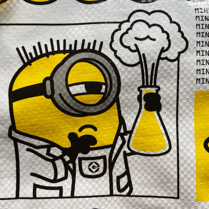 กระเป๋า Minions Jumbo Bag ลายมินเนี่ยน น่ารักมาก กระเป๋าช้อปปิ้ง ผ้ากระสอบ เนื้อพลาสติก ใบใหญ่
