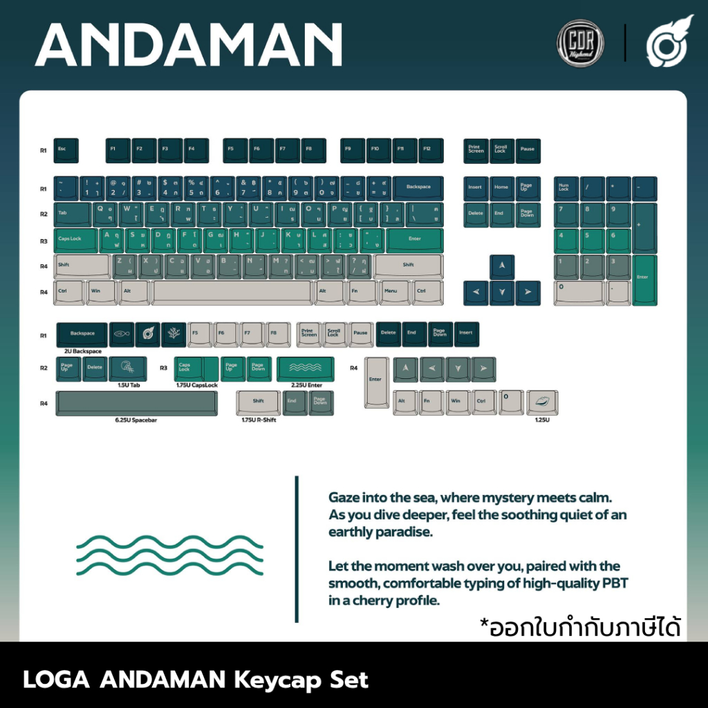 LOGA Keycap Set 2024-2025 Collection : สินค้าเป็นคีย์แคปชุดไม่ใช่คีย์บอร์ด | สินค้าแท้จาก LOGA THAIL
