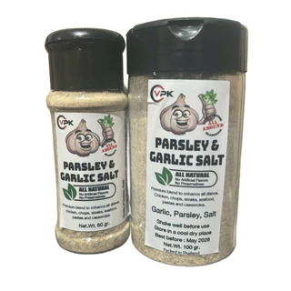 Garlic Parsley Salt -Parsley Garlic Salt Shaker- Multipurpose Seasoning MSG Free-UK, AU, US food-60gr-100gr
