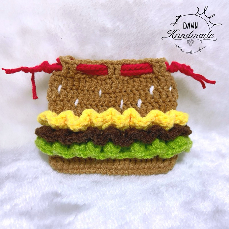 กระเป๋าแฮมเบอร์เกอร์หูรูด | Hamburger drawstring bag