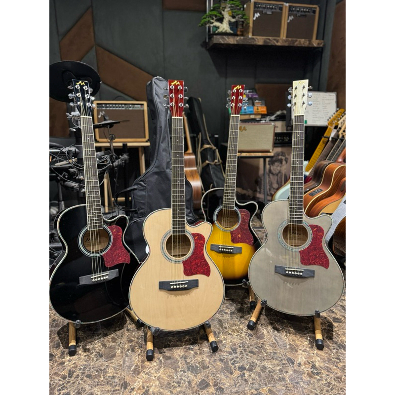 กีต้าร์โปร่ง Most M-40C ขนาด40 นิ้ว คอเล็กเล่นง่าย เสียงดี งานดีมาก