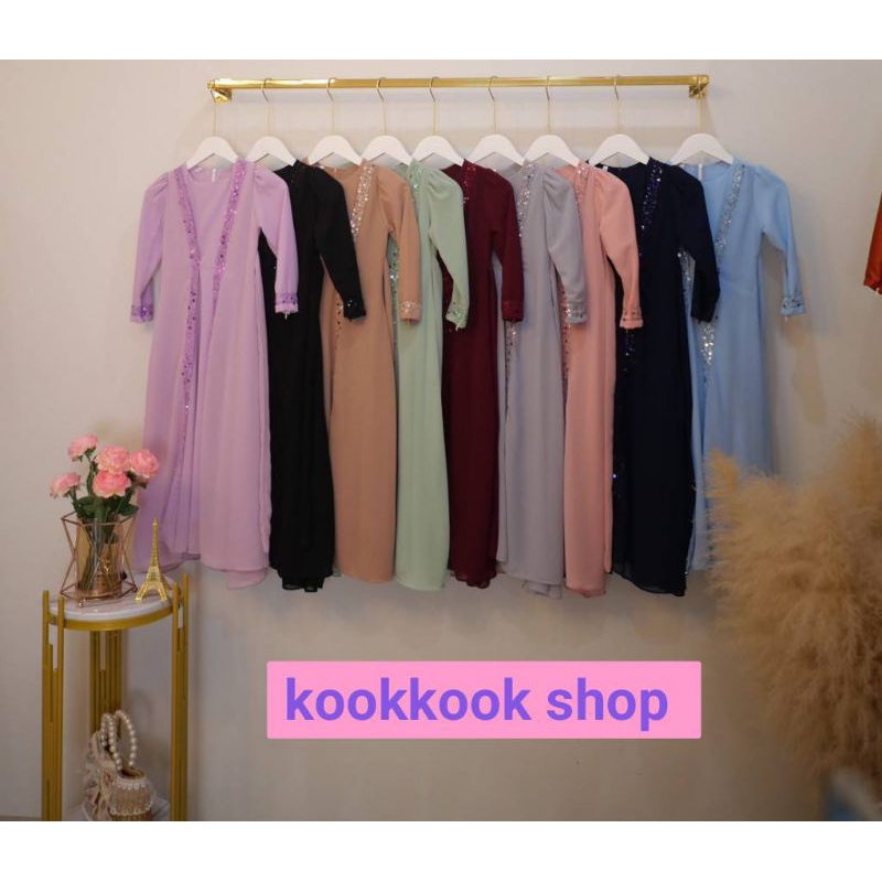 🚛ส่งฟรี+โค้ดลดสุดคุ้ม✅✅2-11 y ชุดเดรสเด็กผู้หญิงมุสลิม ชุดเดรสเด็กผู้หญิงอิสลาม ชีฟองมุก - รูปที่ 5