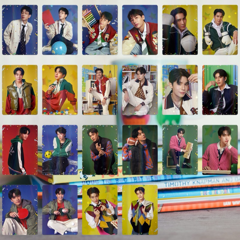 พร้อมส่ง (ขายแยกการ์ด) - Boys GMMTV Collectible Random Card - Back to School Collection