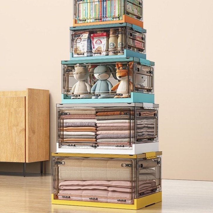 [จัดส่งรวดเร็ว] Ubear Storage Box พับเก็บได้ กล่องพลาสติกอเนกประสงค์ สามารถซ้อนกันได้ กล่องเก็บของ ก