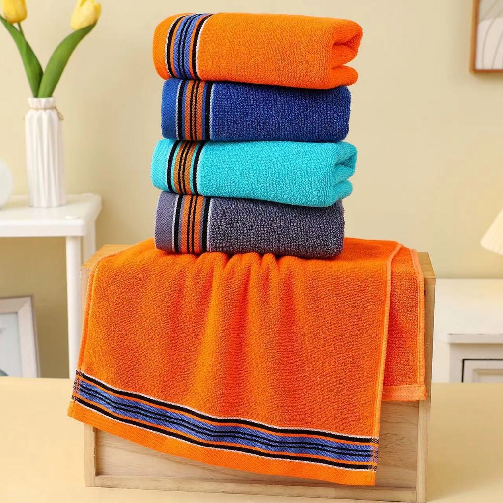 ผ้าขนหนู 33*73cm คอตตอน cotton100% สำหรับเช็ดผม ไม่ใช่ผ้าผืนใหญ่ เหมาะสำหรับเด็กและผู้ใหญ่