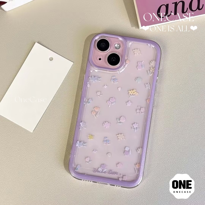 เคสไอโฟน7 สำหรับ IPhone 13 12 16 15 11 14 Pro Max XS XR X Max 8 Plus SE 2020 สีลูกกวาด ทิวลิป เรียบง่าย แฟชั่น แฟนซี เคส - รูปที่ 2