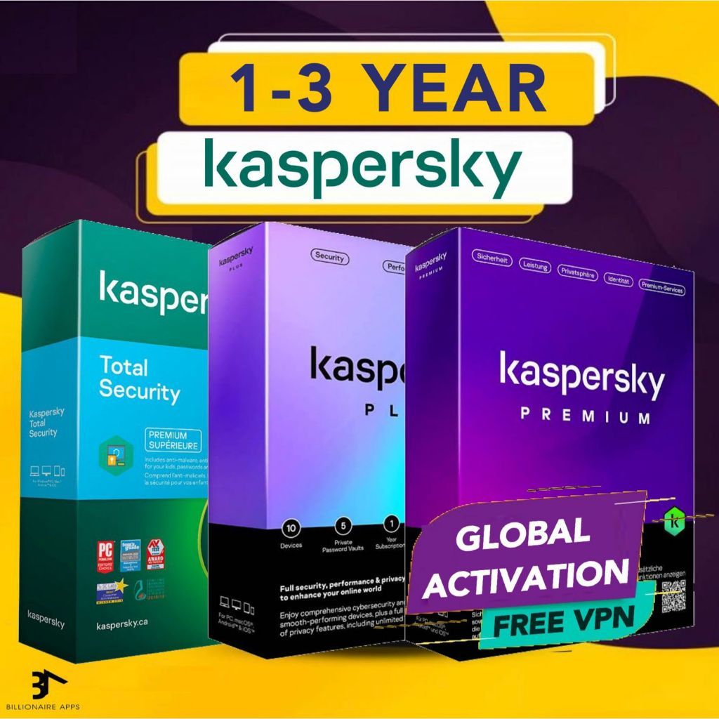ORIGINAL KASPERSKY TOTAL SECURITY | PLUS | PREMIUM | INTERNET & LATEST VERSION ANTIVIRUS PRODUCT KEY