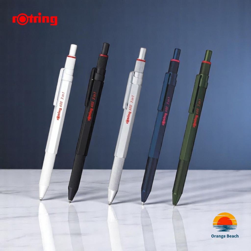 rOtring 600 3in1 Multipen/ปากกา3ระบบพรีเมียม/ผลิตจากญี่ปุ่น/โลหะทั้งแท่ง