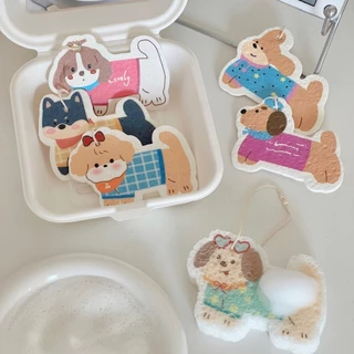 ฟองน้ำล้างจานแบบบีบอัด ฟองน้ำมหัศจรรย์ ลายน่ารัก เครื่องมือทําความสะอาดน้ํามันในครัว