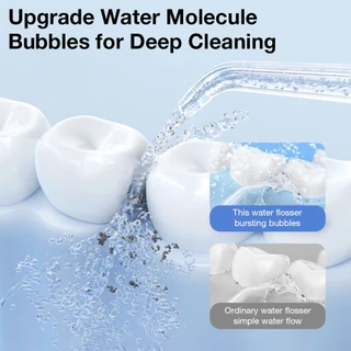 Airuidu CF500Nozzle 4 หัวฉีด Water Flosser IPX7 กันน้ำ น้ำ ทำความสะอาดฟัน กันน้ำ Cavity Care