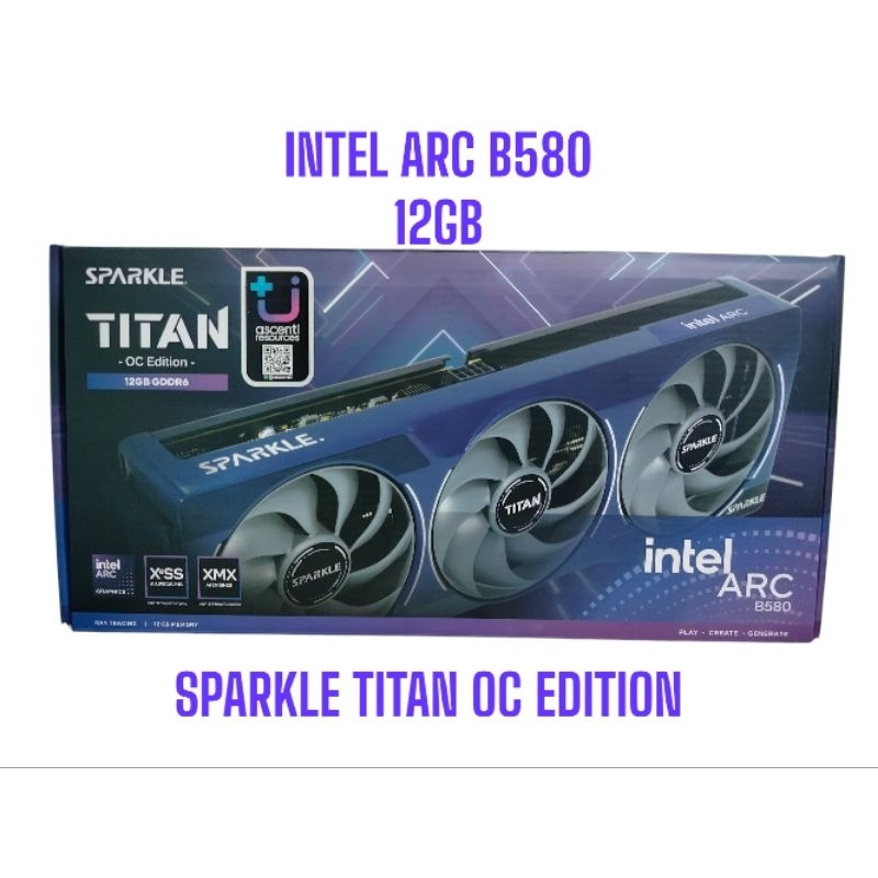 VGA INTEL ARC B580 12GB SPARKLE TITAN OC EDITION มือสองประกันไทย