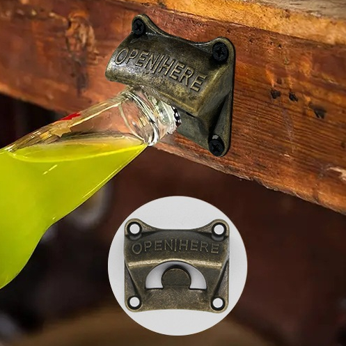 🍾Opender88🍾 ที่เปิดขวดติดผนัง เบียร์ ฝาขวด bottle opener  สไตล์วินเทจ 1 ชิ้น