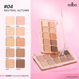 (ใหม่ ) Odbo Iconic Eyeshadow palette (อายแชโดว์)