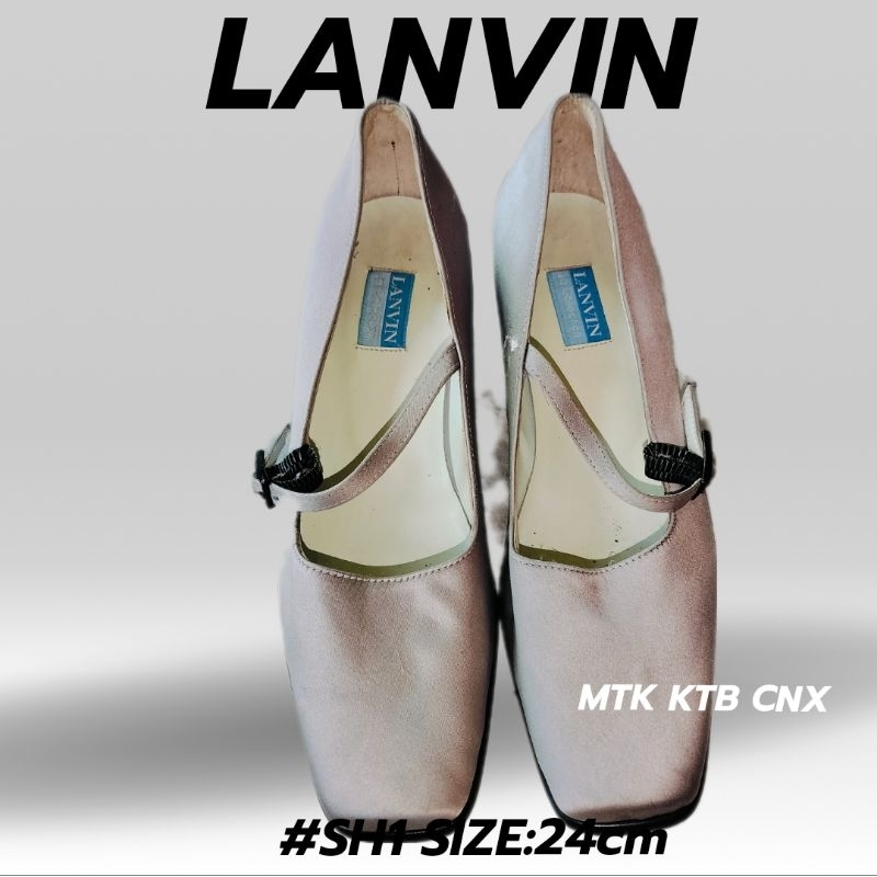 รองเท้าคัทชูแบรนด์Lanvinแท้มือสองญี่ปุ่น#SH1