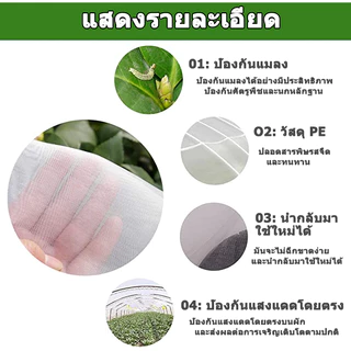 *ค่าส่งถูก* ตาข่ายกันแมลง มุ้งขาวกันแมลง มุ้งตั๊กแตน ตาข่ายขาว32/40/60ตา มุ้งเลี้ยงตั๊กแตน มุ้งปลูกผัก มุ้งสีขาว