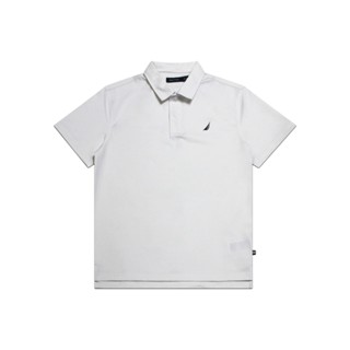 NAUTICA POLO เสื้อโปโล K47100 สีขาว