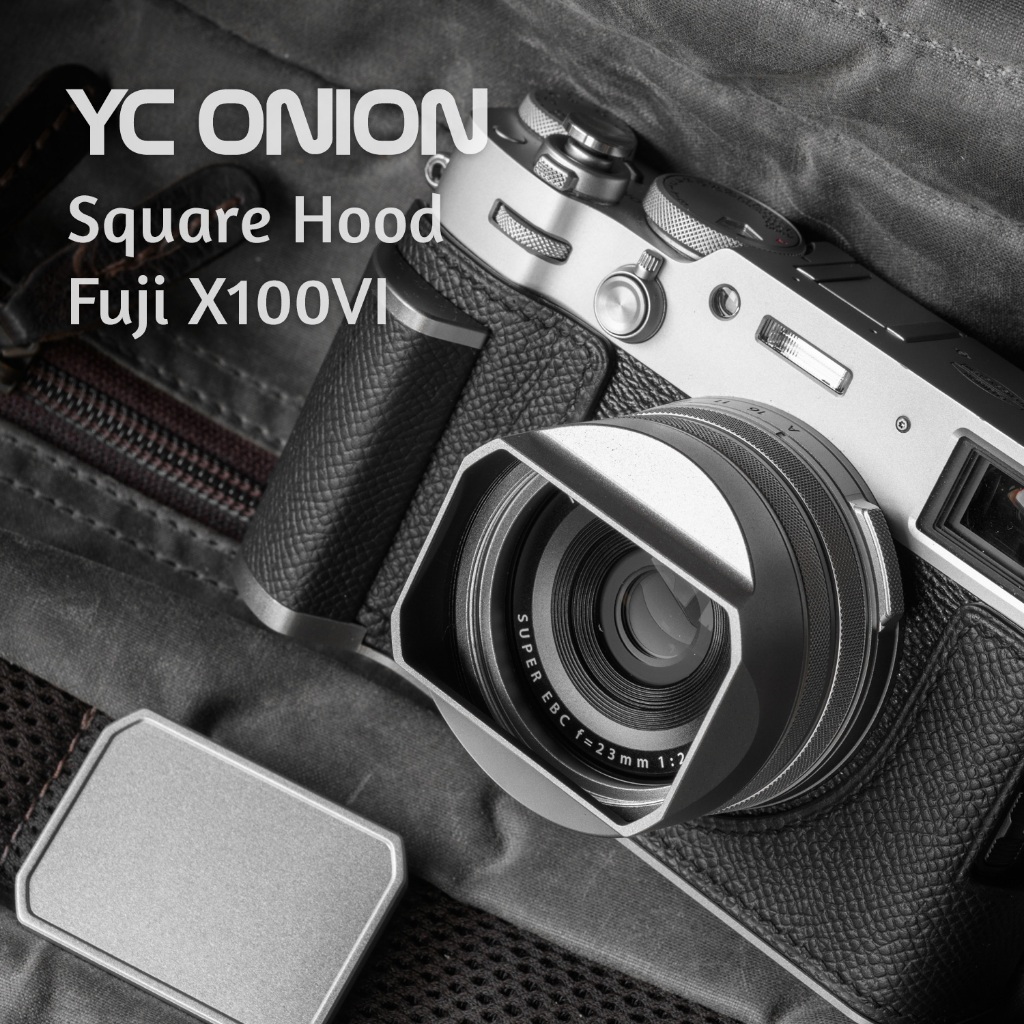 YC Onion ฮูดเหลี่ยม Fuji X100VI พร้อมฝาปิดเลนส์