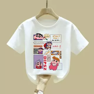เสื้อยืดเด็ก ลายการ์ตูน ผ้าคอตตอนผสม นิ่มใส่สบาย ไม่ร้อน ES.SHOP28