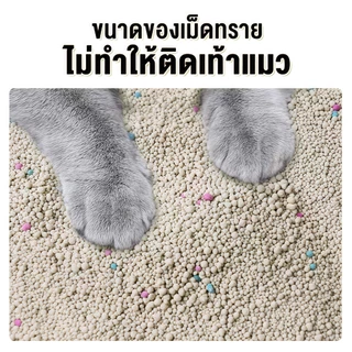 (ซื้อ4ถุง ส่งฟรี) ทรายแมว Fluffy PAW 10 ลิตร ดับกลิ่นดี - Bentonite Cat Litter 10 L