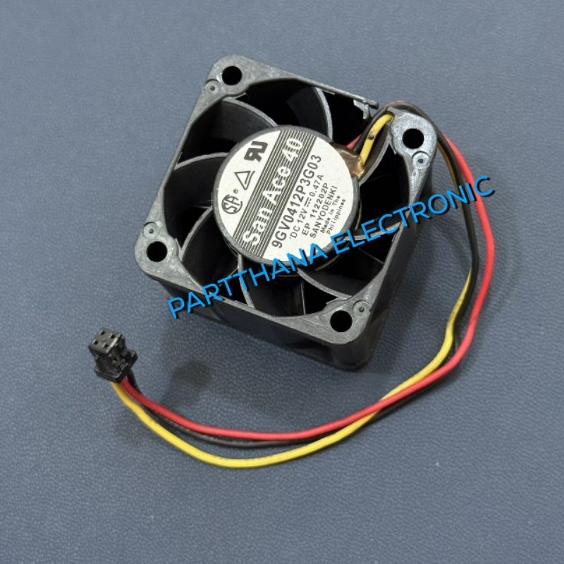 9GV0412P3G03 พัดลม 40x40x28mm 12VDC แจ็คพิเศษ