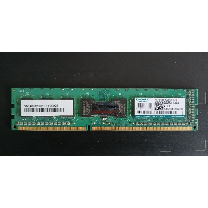 DDR3 4G BUS 1333 KINGMAX มี 8 ชิป ประกัน STREK
