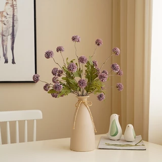 OurHome [พร้อมส่ง] ดอกแดนดิไลอัน 5 หัว Artificial 5 heads of dandelion ดอกไม้ปลอมงานแต่งงานและของตกแต่งบ้าน โรงแรม