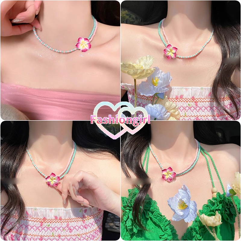 💮Fashion girl💮สร้อยคอดอกลีลาวดี เครื่องประดับแฟชั่น โซ่กระดูกไหปลาร้า สไตล์หวานๆ แฟชั่นสําหรับผู้หญิง