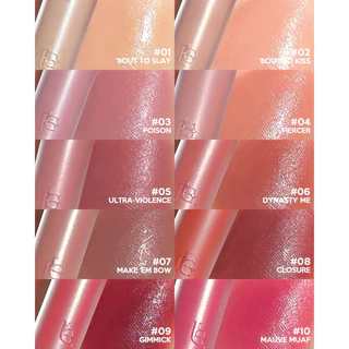 (ตะกร้าร้าน)ลิปแมทลากลาส Untimate Baddie Velvet Glaze Matte | ลิปแมทลากลาส เนื้อsoft matte นุ่มฟู ไม่ตกร่อง ติดทน