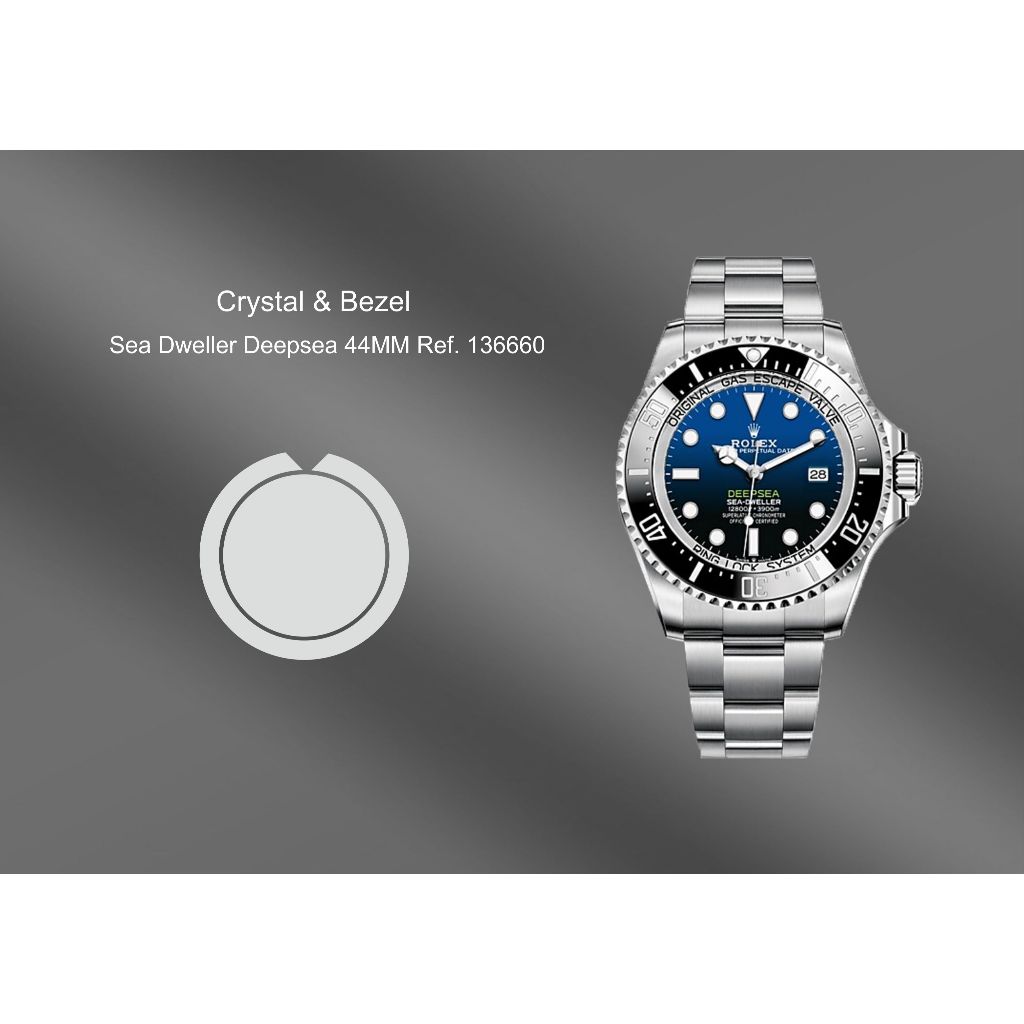 ฟิล์มกันรอยหน้าปัดนาฬิกา Sea Dweller Deepsea (เฉพาะหน้าปัด)