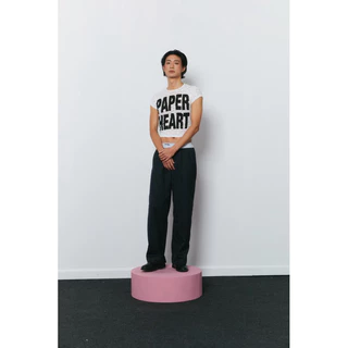 Piccoro - Lazy Striped Pants กางเกงเอวต่ำขอบยางยืด