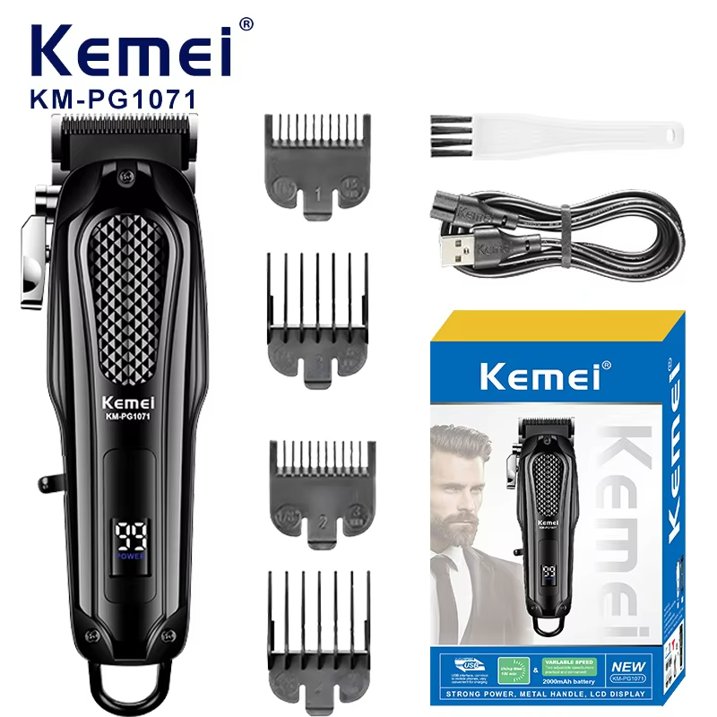 Kemei PG-1071  ปัตตาเลี่ยนไร้สาย อัจฉริยะ ชาร์จได้ เสียงเงียบ ปัตตาเลี่ยนตัด Kemei PG-1071 ของแท้ 100%