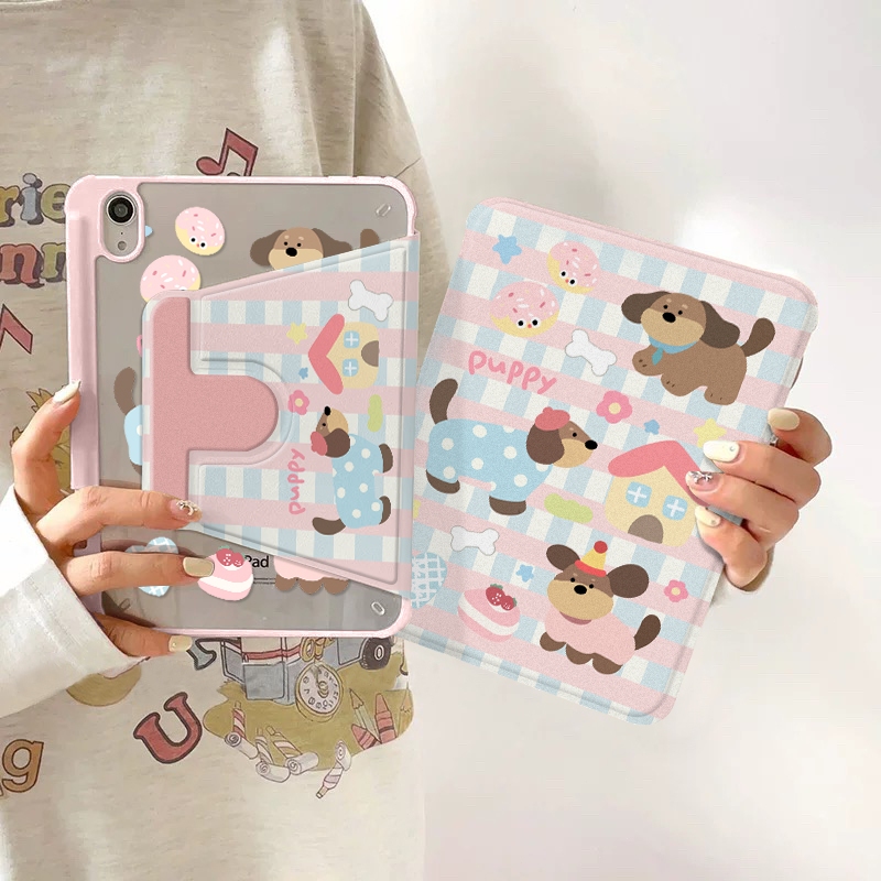 พร้อมส่ง เคสiPadหมุน 360° ดัชชุนด์ Pro11 Air8 11 Gen9 Air7/6 13 Gen8 เคสไอแพด Air5/4 10.9 Mini7/6