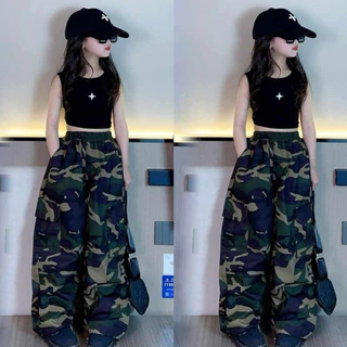 งานป้ายแฟชั่นเด็กผู้หญิง ชุดเข้าเซท 2 ชิ้น เสื้อ กางเกง งานป้ายผ้าดี