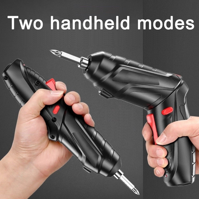 Jantech Screwdriver Drillไขควงไฟฟ้าขนาดเล็ก 3.6v 47 ชิ้น หมุนได้ 90° ชุดไขควงอเนกประสงค์ 48 ชิ้น สว่านไฟฟ้า LED ปรับมุมไ