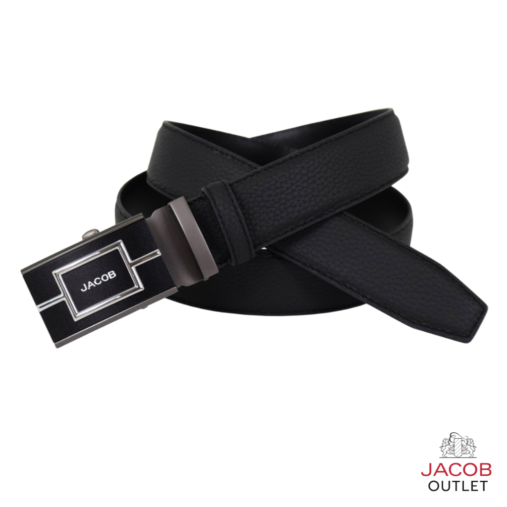 JACOB เข็มขัดผู้ชาย หนังนิ่มอัดลาย - รุ่น 52238