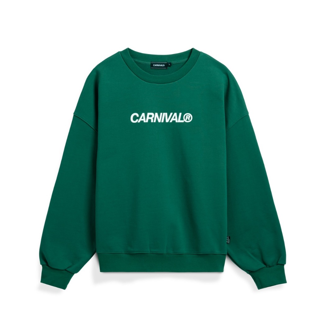 CARNIVAL CNVFW23C010GR ESSENTIALS CREWNECK GREEN