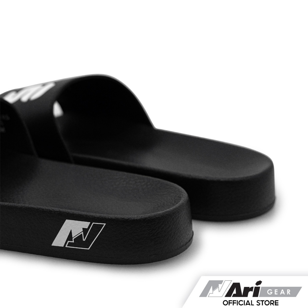 ARI THAI LETTERS KIDS SLIDE SANDALS - BLACK (AFW0023-01) รองเท้าแตะ เด็ก อาริ THAI LETTERS สีดำ